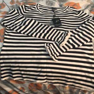 Adrianna Papell striped sweater.